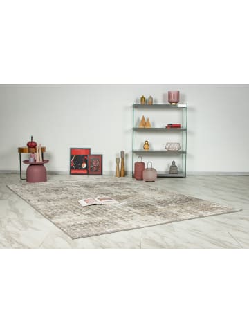 Vivorum Wohnzimmer Kurzflor Teppich Catcher 325 in silber - beige
