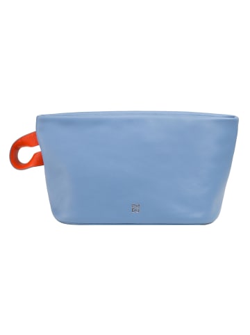 DuDu Fuerteventura Kosmetiktasche Leder 28 cm in pastellblau