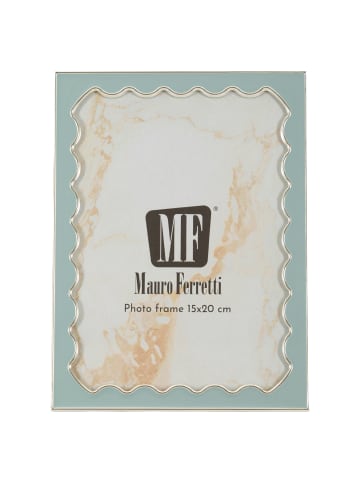 Mauro Ferretti Blauer Metallrahmen, 12,5 x 1,3 x 19 cm