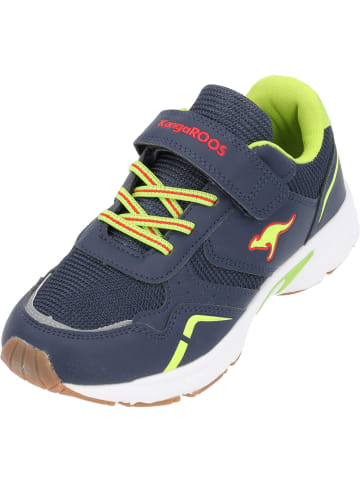 Kangaroos Sneakers Low in Dk Navy/Lime