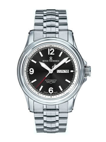 Revue Thommen Analoguhr für Erwachsene in Schwarz