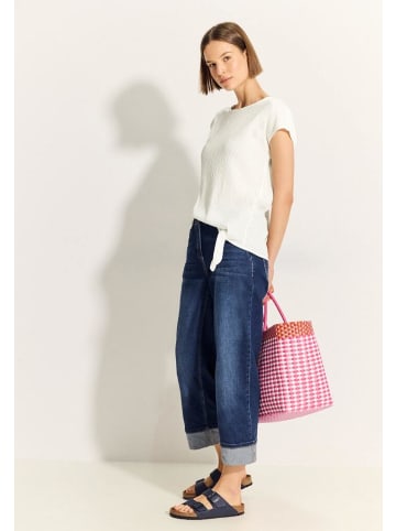 Cecil Halbarmbluse in vanilla white