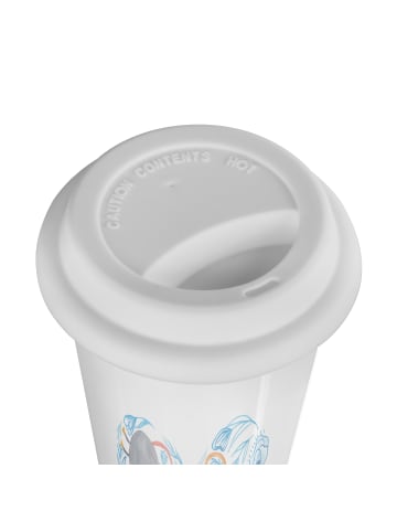 Mr. & Mrs. Panda Kaffeebecher To Go Mäuse Herz mit Spruch in Weiß