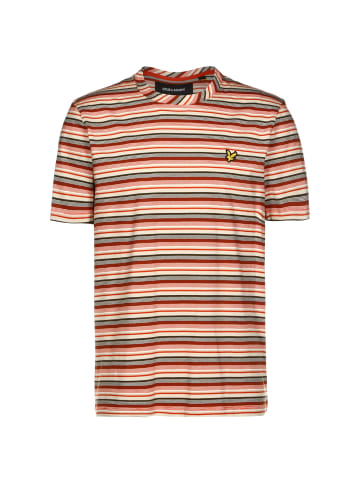 Lyle & Scott T-Shirt Multi Stripe in orange / beige
