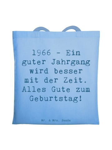 Mr. & Mrs. Panda festivaltasche Spruch 1966 Geburtstag mit Spruch in Sky Blue
