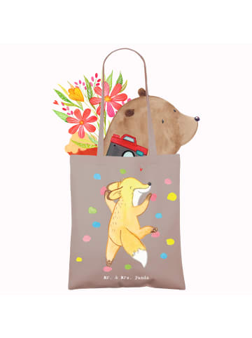 Mr. & Mrs. Panda Shopper Fuchs Bouldern ohne Spruch in Braun Pastell