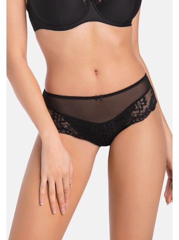 Teyli Mesh Slip mit floraler Spitze Exclusive in schwarz