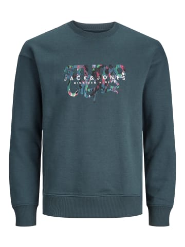 Jack & Jones Sweatshirt 'Silverlake' in dunkelgrün