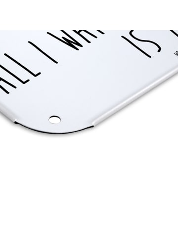 Mr. & Mrs. Panda tafel Nachtfalter Schneemann mit Spruch in Weiß