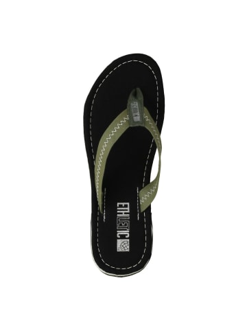 ethletic Zehentrenner Fair Flip Classic in jet black | camping green