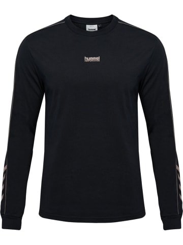 Hummel T-Shirt "Pulse Piping T-Shirt Longsleeve" in Schwarz