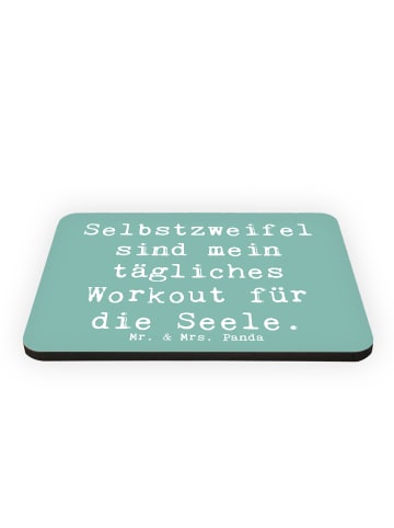 Mr. & Mrs. Panda magnet Spruch Selbstzweifel Workout mit Spruch in Meeresbrise