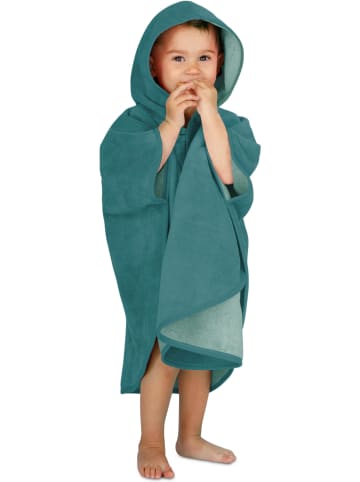 normani Kinder Badeponcho weich (55 cm x 70 cm) in Blau