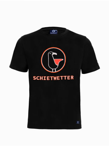 SCHIETWETTER SCHIETWETTER T-Shirt Fiete Feuerfest Stick in black-white