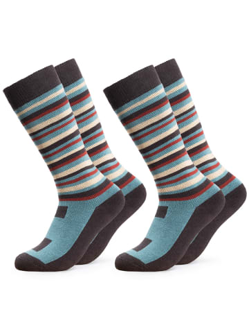 Occulto 2er Pack Skisocken Mondi Grau 31-34