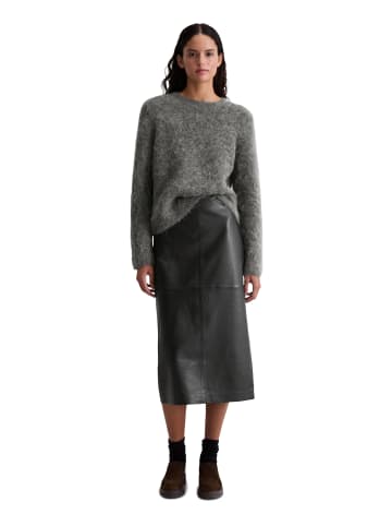 Marc O'Polo Lederrock regular in Schwarz