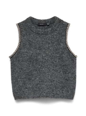 Vero Moda Weste in Dark Grey Melange