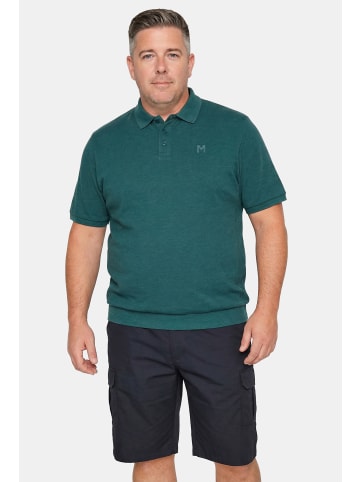 Men Plus Poloshirt in tannengrün