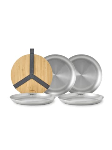 Black+Blum BLACK+BLUM | Teller, PICKNICK, edelstahl, 4 Stück
