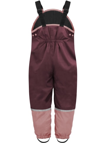Normani Outdoor Sports Kinder Regenhose mit Hosenträgern in Bordeaux