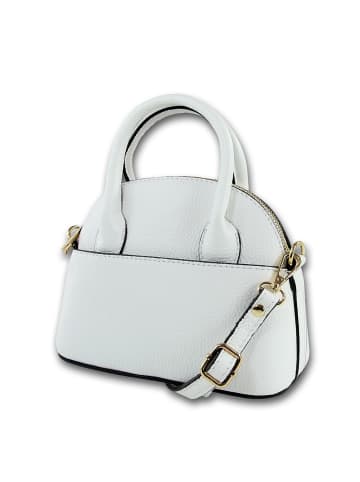 Toscanto Leder Umhängetasche Toscanto Tasche weiß ca. 20cm