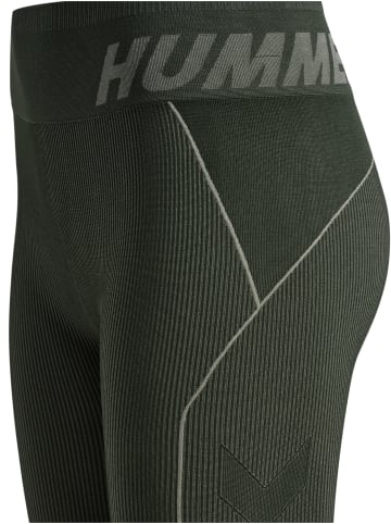 Hummel Hummel Leggings Hmlte Multisport Damen Dehnbarem Schnelltrocknend Nahtlosen in CLIMBING IVY/SEAGRASS MELANGE