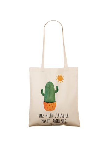 Mr. & Mrs. Panda Tote Bag Kaktus Sonne mit Spruch in Creme