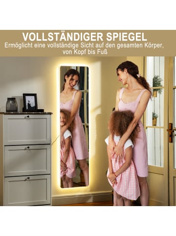 HOMCOM Ganzkörperspiegel in Transparent 40L x 3B x 150H cm