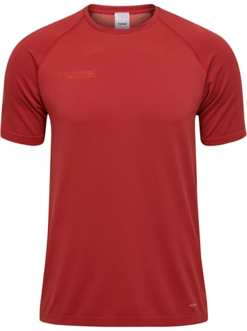 Hummel Hummel T-Shirt Hmlauthentic Multisport Herren Atmungsaktiv Feuchtigkeitsabsorbierenden Nahtlosen in CHILI PEPPER