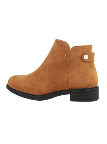 Ital-Design Stiefelette in Camel