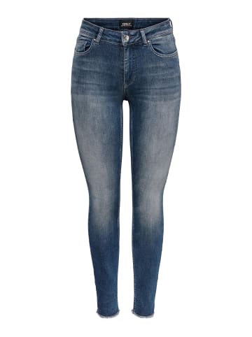 ONLY Skinny Fit Jeans Mid Waist Denim Hose ONLBLUSH in Blau
