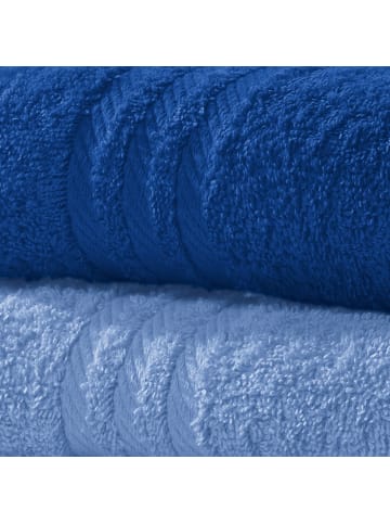 REDBEST Frottier Frottier-Set 2-farbig 6-tlg. New York in hellblau-royalblau