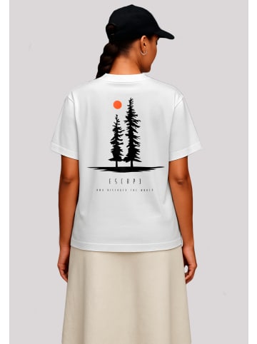 F4NT4STIC T-Shirt Escape Discover the World Pinetree in off-white