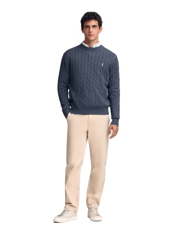 Polo Club Pullover in Denim Blue