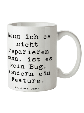 Mr. & Mrs. Panda Tasse Spruch Feature Charme mit Spruch in Weiß