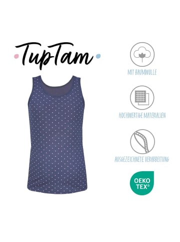TupTam Mädchen Kinder Unterhemd 5er Pack in grau/rosa