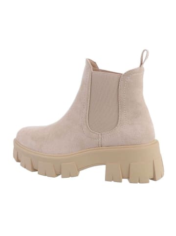 Ital-Design Stiefelette in Beige