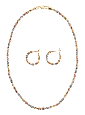 faina Women Jewelry Set in gold rose silver