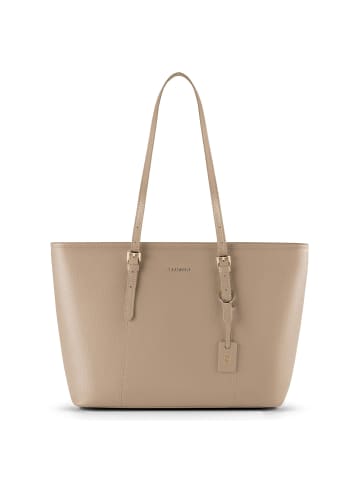 Lazarotti Bologna Leather Shopper Tasche Leder 35 cm in sand