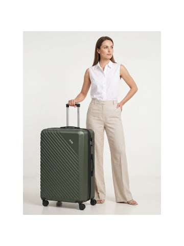 Check.In Paradise 2.0 4 Rollen Trolley L 78 cm mit Dehnfalte olive