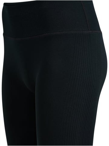 Hummel Sportleggings "Hiit Seamless Flare Tights" in Schwarz