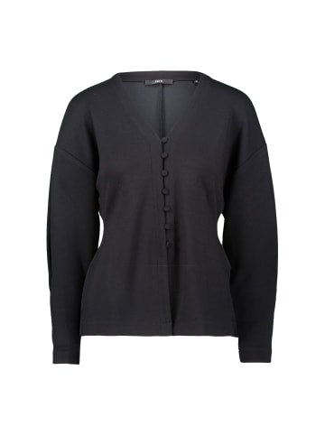 Zero  Sweatshirt mit Knopfleiste in Black Beauty