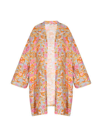 usha FESTIVAL Women Kimono in stone grey multicolor