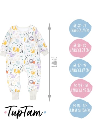 TupTam Baby Schlafsack mit Beinen und Ärmel ganzjährig in mehrfarbig