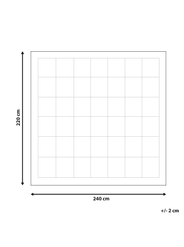 Beliani Bettdecke HOWERLA in Weiß - (W) 220 x (H) 2 x (L) 240 cm