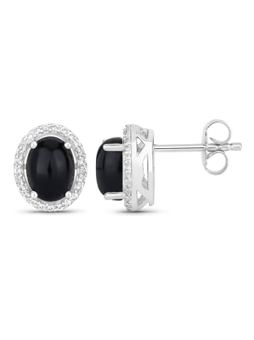 Rafaela Donata Ohrstecker Sterling Silber Onyx Topas weiß in silber