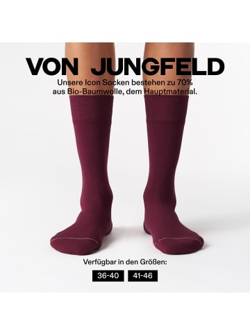 von Jungfeld Socken SIGNATURE CLASSIC in Burgundy Red