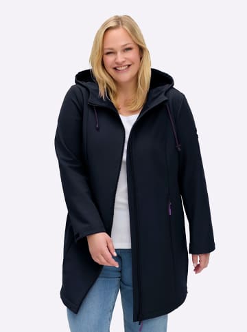 sheego Softshelljacke in tiefblau