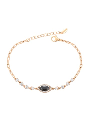gaya Women Bracelet in Rose Gold Black