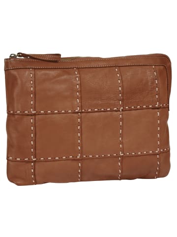 Samantha Look Umhängetasche echt Leder in cognac